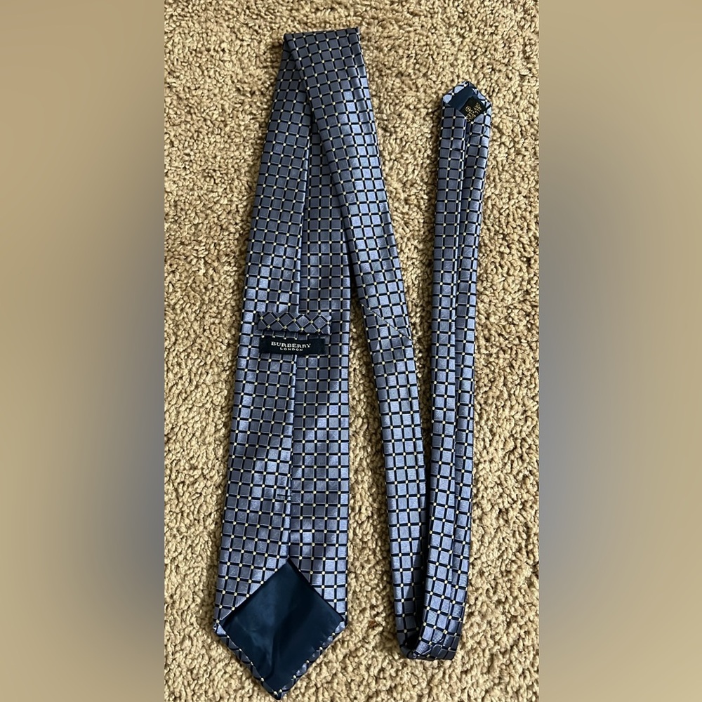 Burberry London Blue Tie Silk